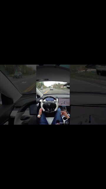 Tesla handles this perfectly #teslafsd #teslamodel3 #teslamodely #chatgpt
