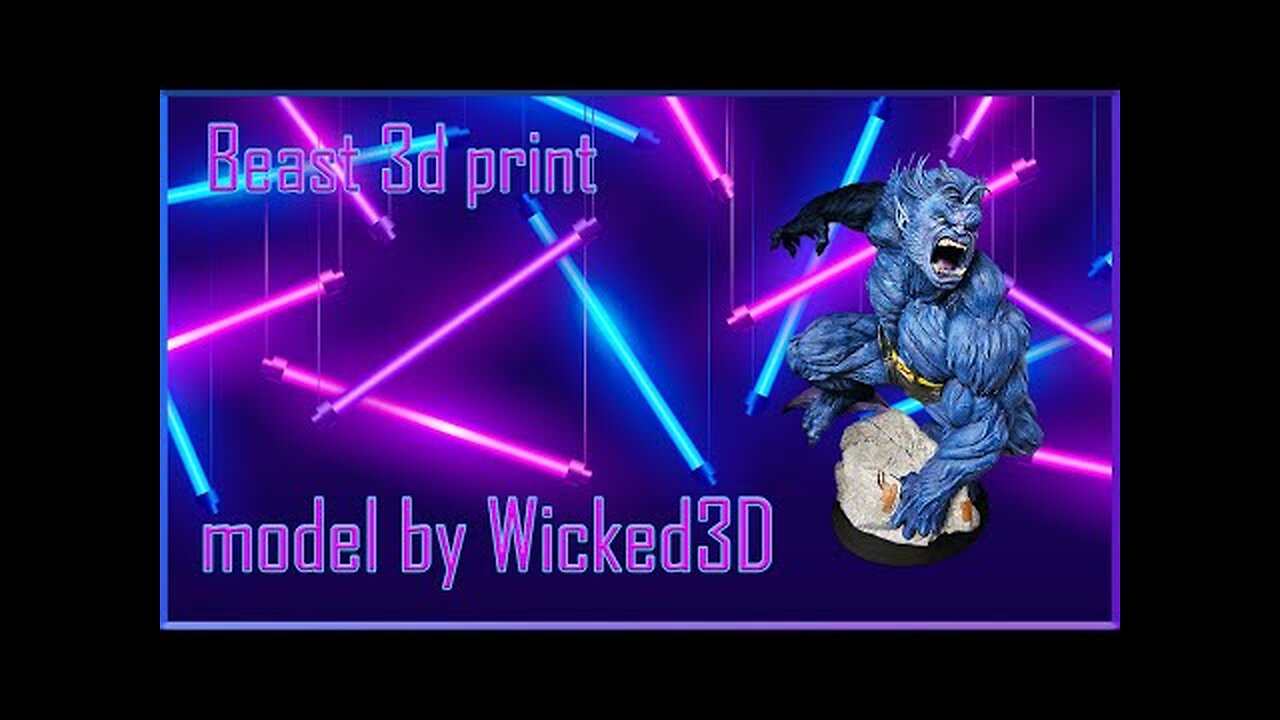 Beast 3D Printed - Model by Wicked3D