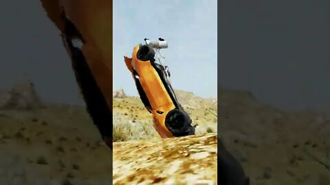 BMW M4 vs Explosive Barrel – BeamNG.Drive #shorts