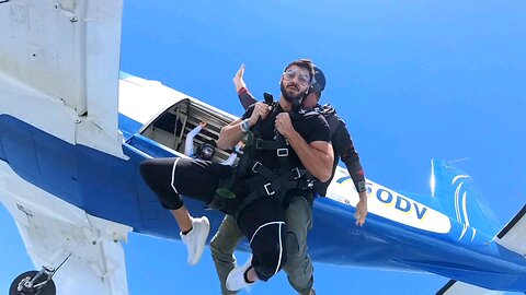 slow-mo tandem skydive exits I shot this weekend