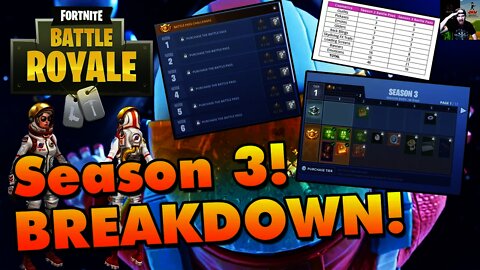 Fortnite Season 3 BREAKDOWN - 100 Tiers, Skydiving FX Trails, Back Bling, Weekly Challenges, & More!