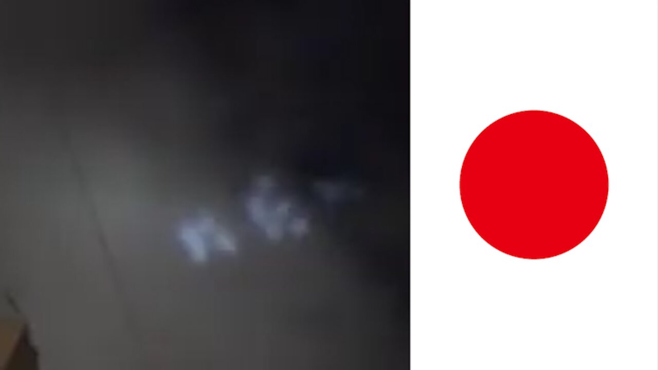 Message from a UFO over Japan in the middle of the night [Space]