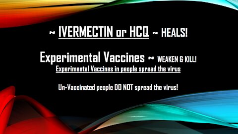 Ivermectin Heals - Vaccines inflame and lower immune system