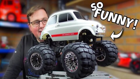 The Most FUN I've had all Year! Fiat 595 Abarth Monster Truck! CEN Racing Q-Series