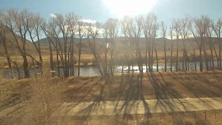 Amtrak California Zephyr in the Rocky Mountains