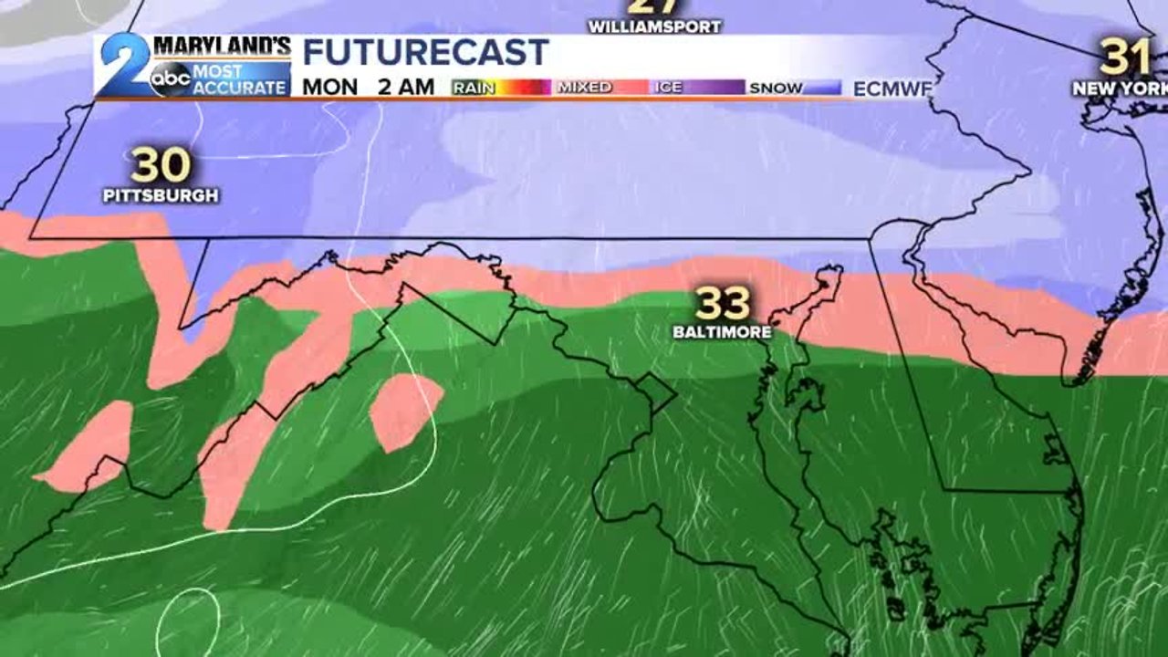 Winter Returns To Central Maryland