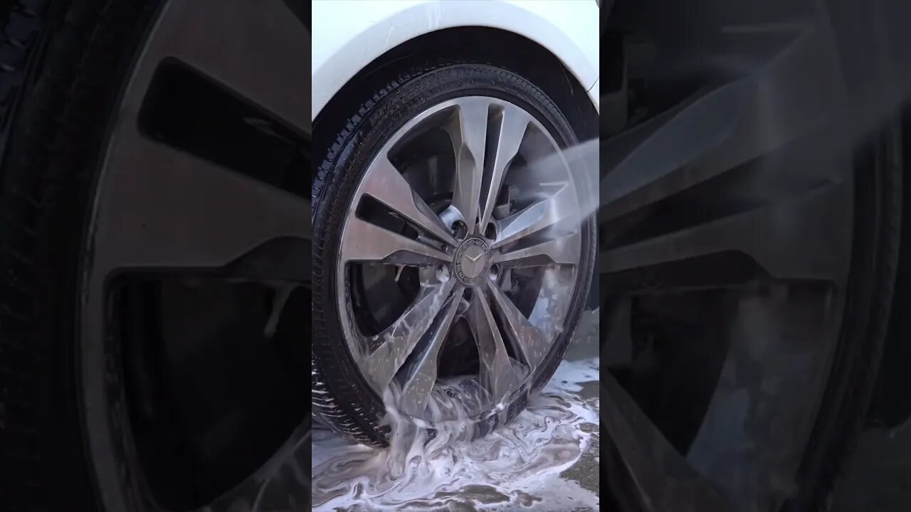 Nasty Mercedes Wheel Cleaning #shorts #detailing #cars