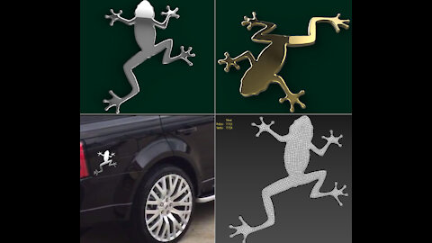 Frog Car Sticker