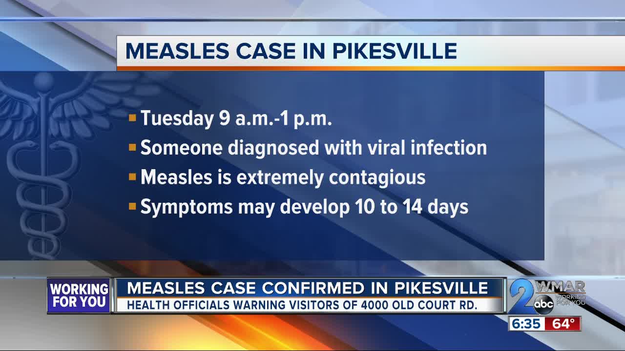 Measles warning in Maryland