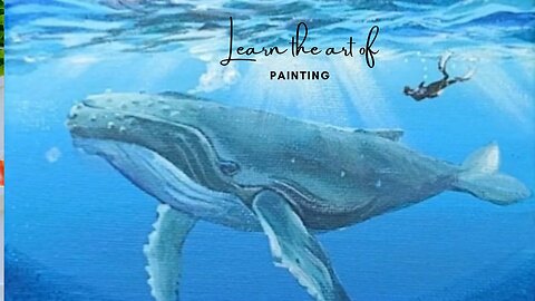 Humpback Whale Painting / Acrylic Painting for Beginners