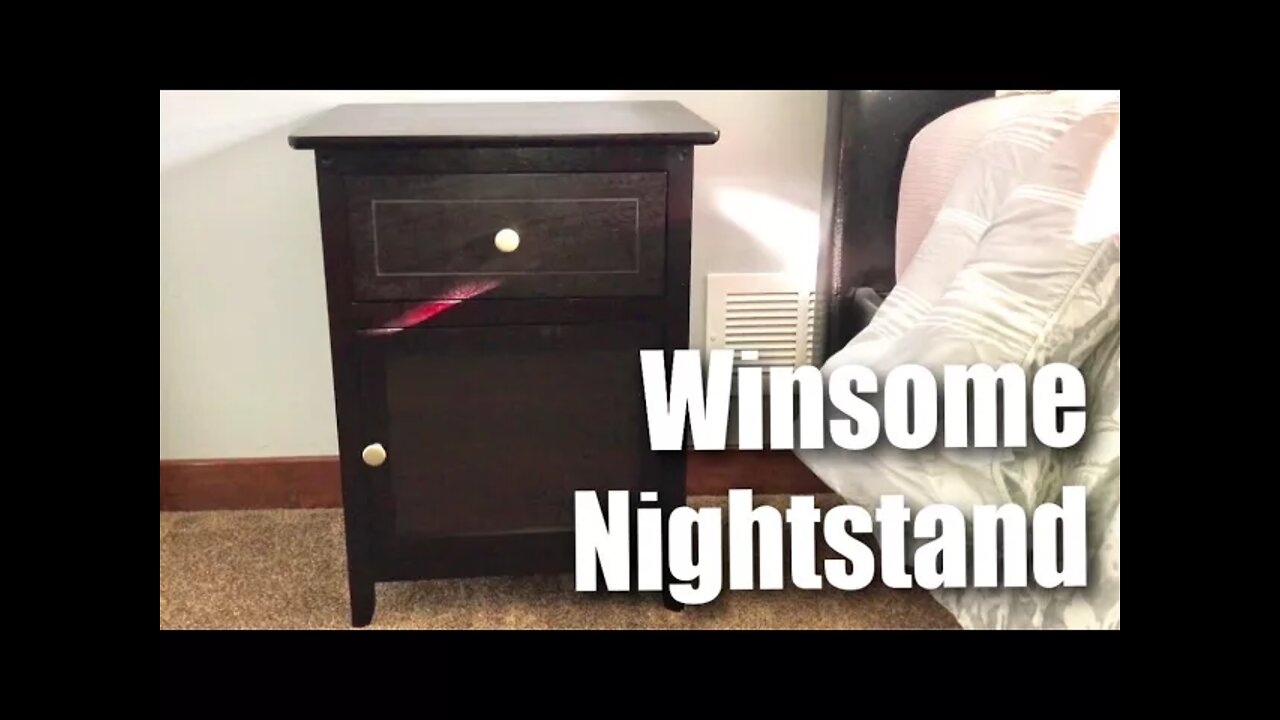 Winsome Wood Beechwood Espresso End/Accent Nightstand Table assembly and review