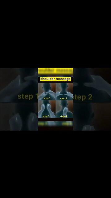 4 Best Steps For shoulder massage #shorts #healthfitnessguide #shouldermassage #massage