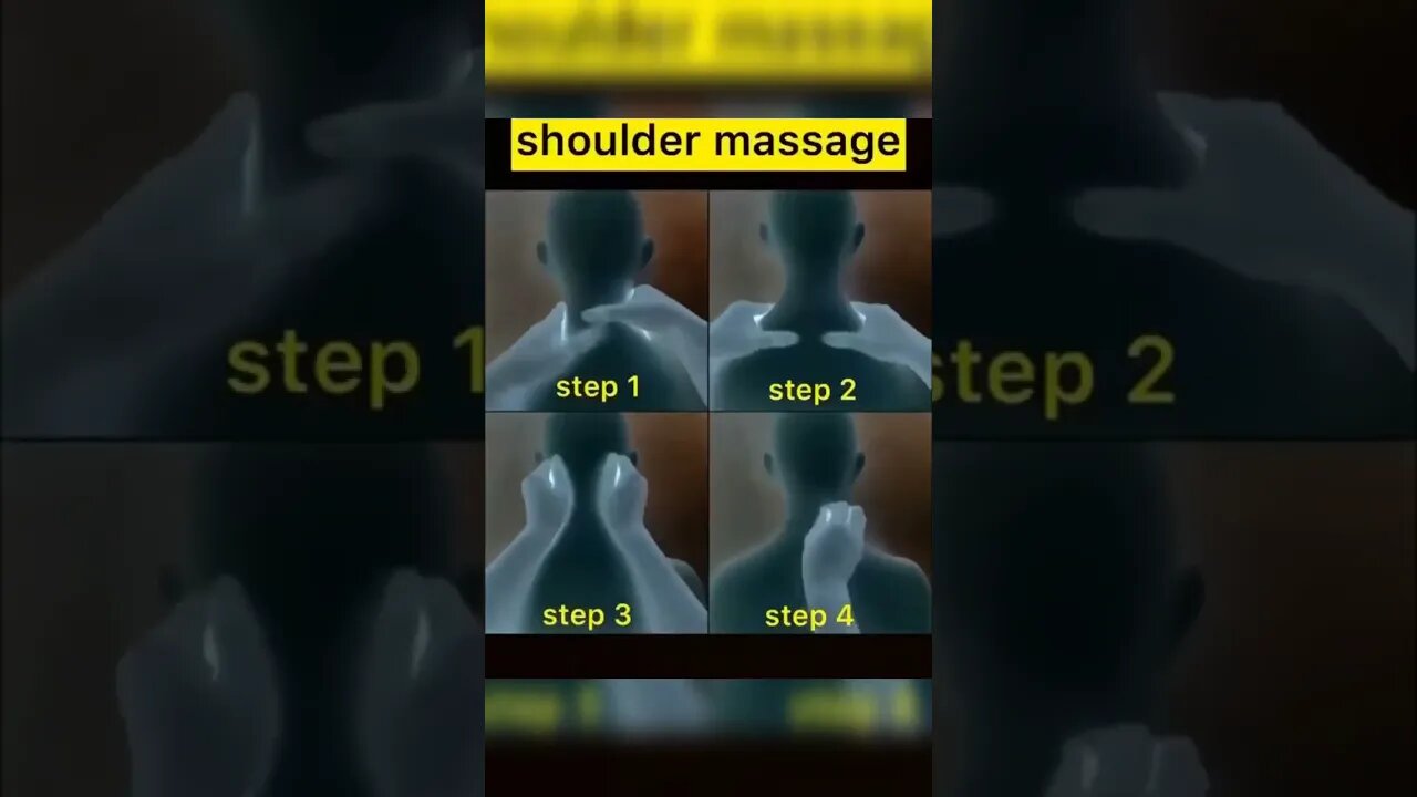 4 Best Steps For shoulder massage #shorts #healthfitnessguide #shouldermassage #massage