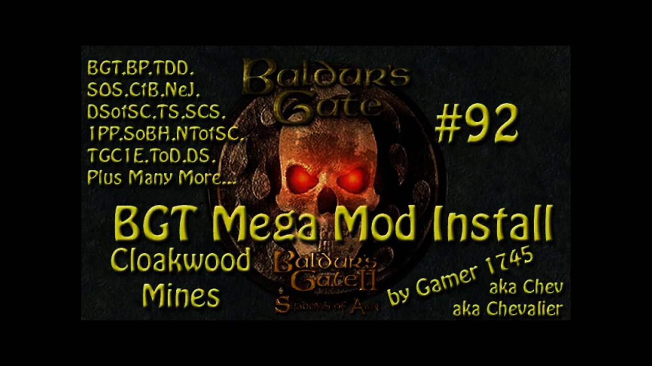 Let's Play Baldur's Gate Trilogy Mega Mod Part 92 - Cloakwood Mines