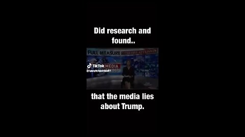 The media lies about Trump