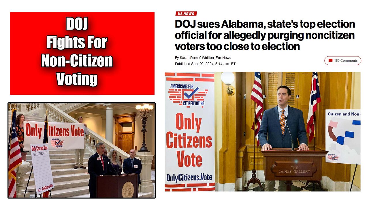 Top Stories: DOJ Sues Alabama For Purging Non-Citizen Voters