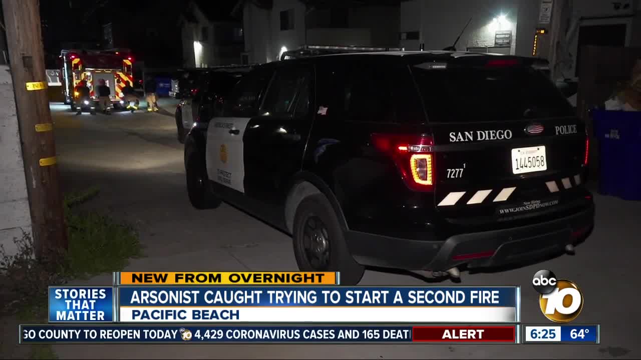 Man suspected of starting PB fire detained while trying to start second fire