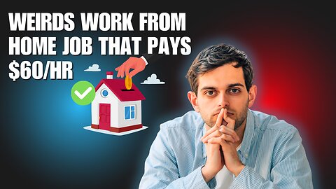 Weirds Work From Home Job That Pays $60/hr