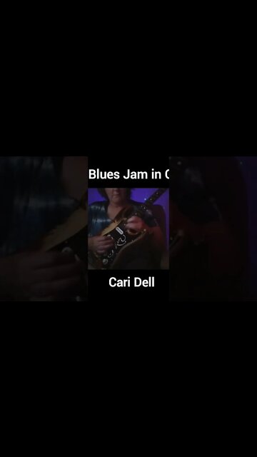 Cari Dell jamming to the blues