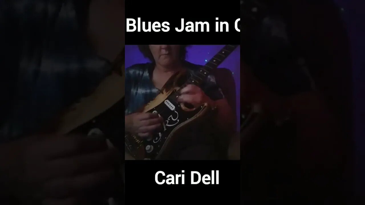 Cari Dell jamming to the blues