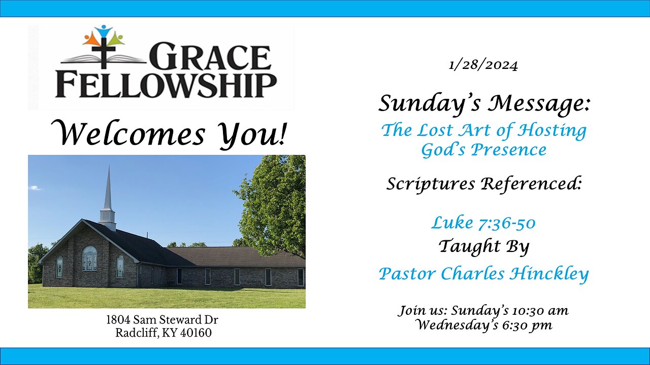 The Lost Art of Hosting God's Presence - 1.28.24