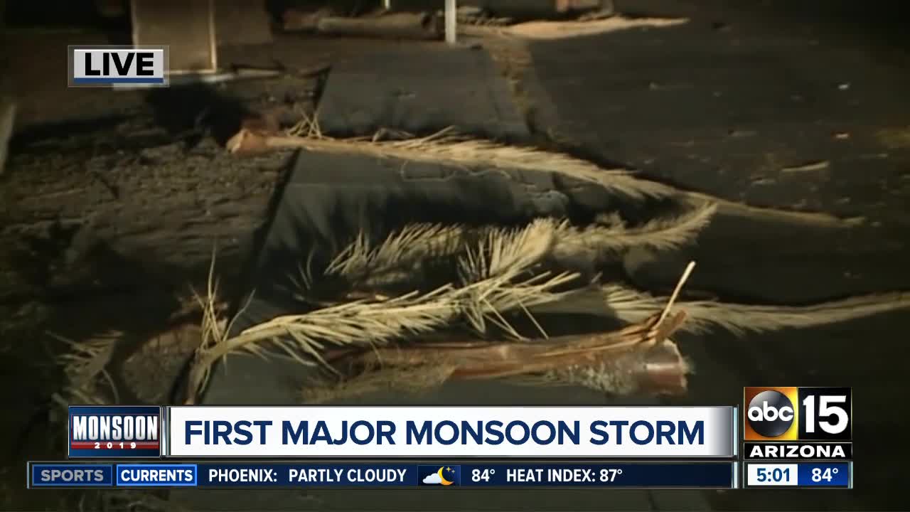 Valley sees first major monsoon storm