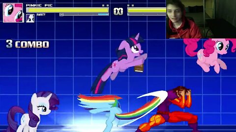 My Little Pony Characters (Twilight Sparkle, Rainbow Dash, And Rarity) VS Toad In An Epic Battle