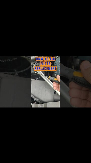 BMW X3 air filter swap