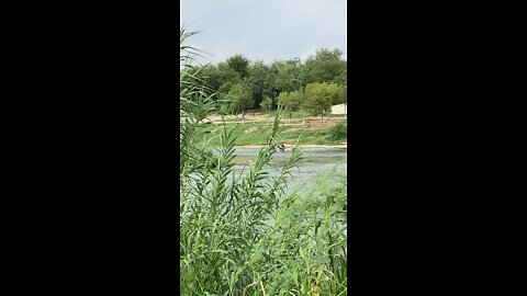 Migrants at Eagle Pass TX. These said they were from Cuba