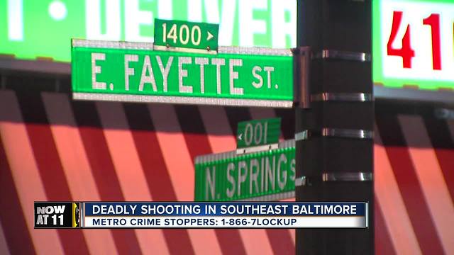 Man dies after shooting in southeast Baltimore Sunday