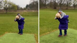 Grandma Adorably Gives Piggyback Rides To Her Grandson