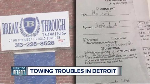 Wayne State student fights controversial Detroit towing company over allegations of illegal tow