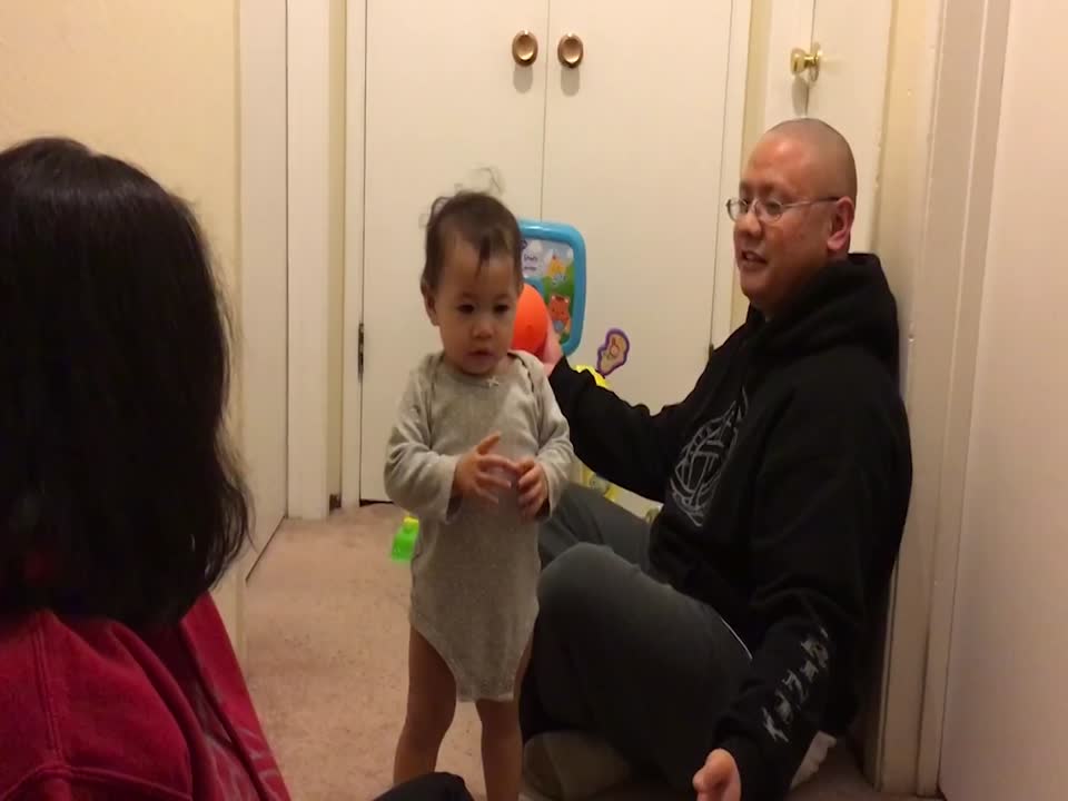 Baby's Reaction to Dad's Trick is TOO CUTE