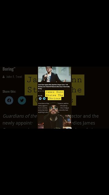 James Gunn Says What WE Already Knew! NO Such Thing As Superhero Fatigue #Shorts