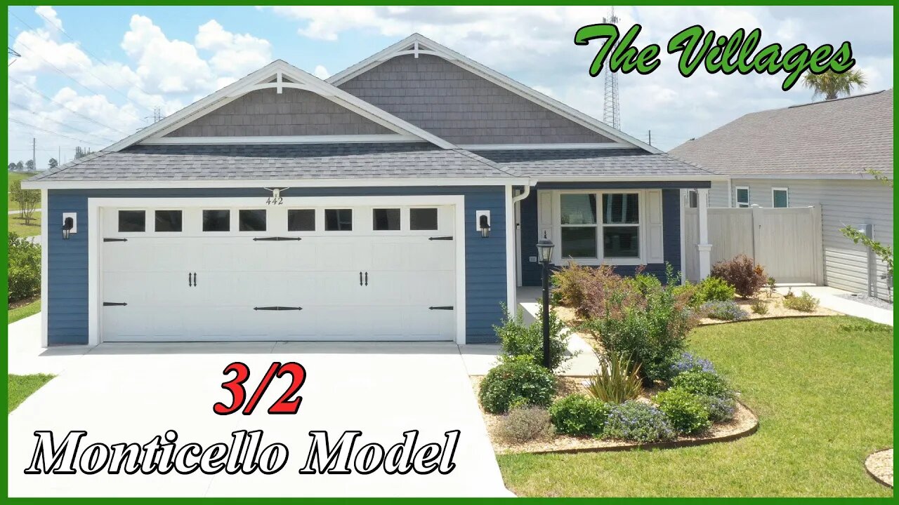 Tour of A 3/2 Monticello Model Home | In The Villages, FL