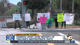 Parents rally over reports of inappropriate texts