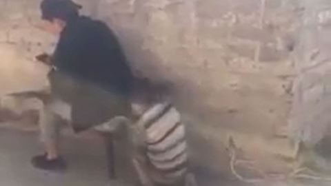 Man pranked by a little boy
