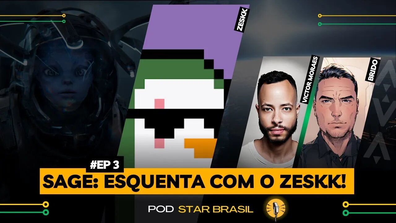 [STAR ATLAS] ESCAPE VELOCITY, COMO COMEÇAR A JOGAR? | Zeskk (Star Atlas Team) PODSTARBRASIL#3