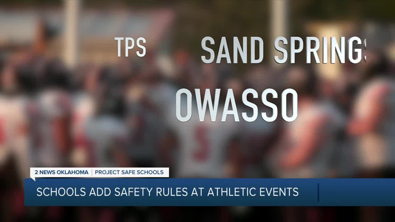 Schools add safety rules at athletic events