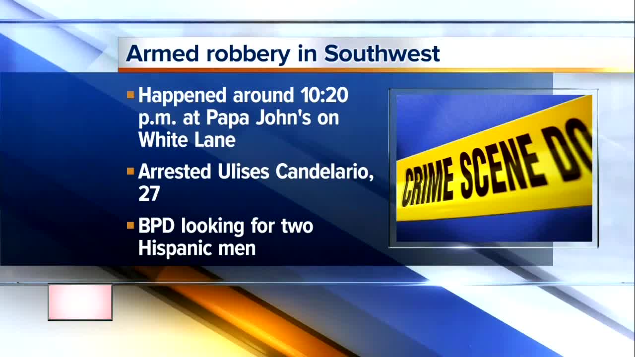 Police arrest suspect in Papa John's armed robbery
