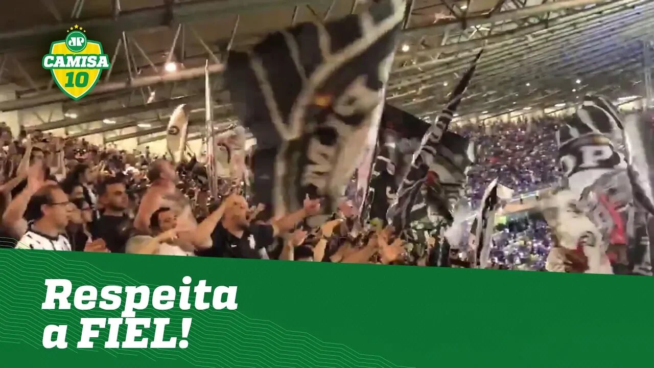 Respeita a FIEL! Corintianos DOMINAM Mineirão após derrota