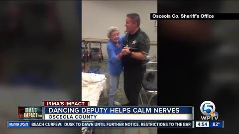 Florida deputy calms woman's nerves during Hurricane Irma