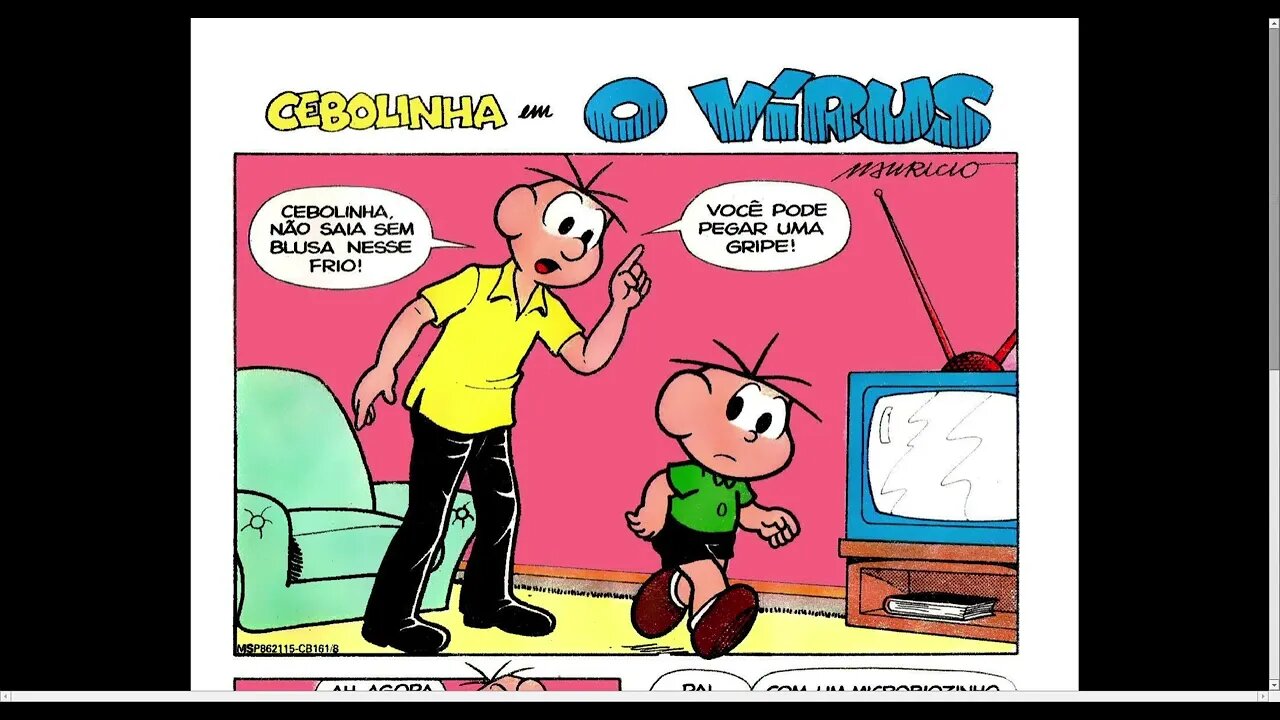Cebolinha Em O Vírus [Pause o Vídeo Caso Não Consiga Ler]