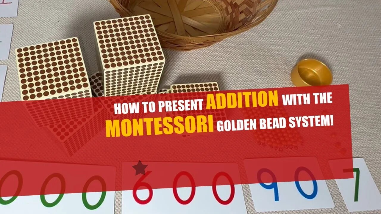 How to Present ADDITION with the MONTESSORI Golden Beads! (aka The Bank Game/Collective Exercises)