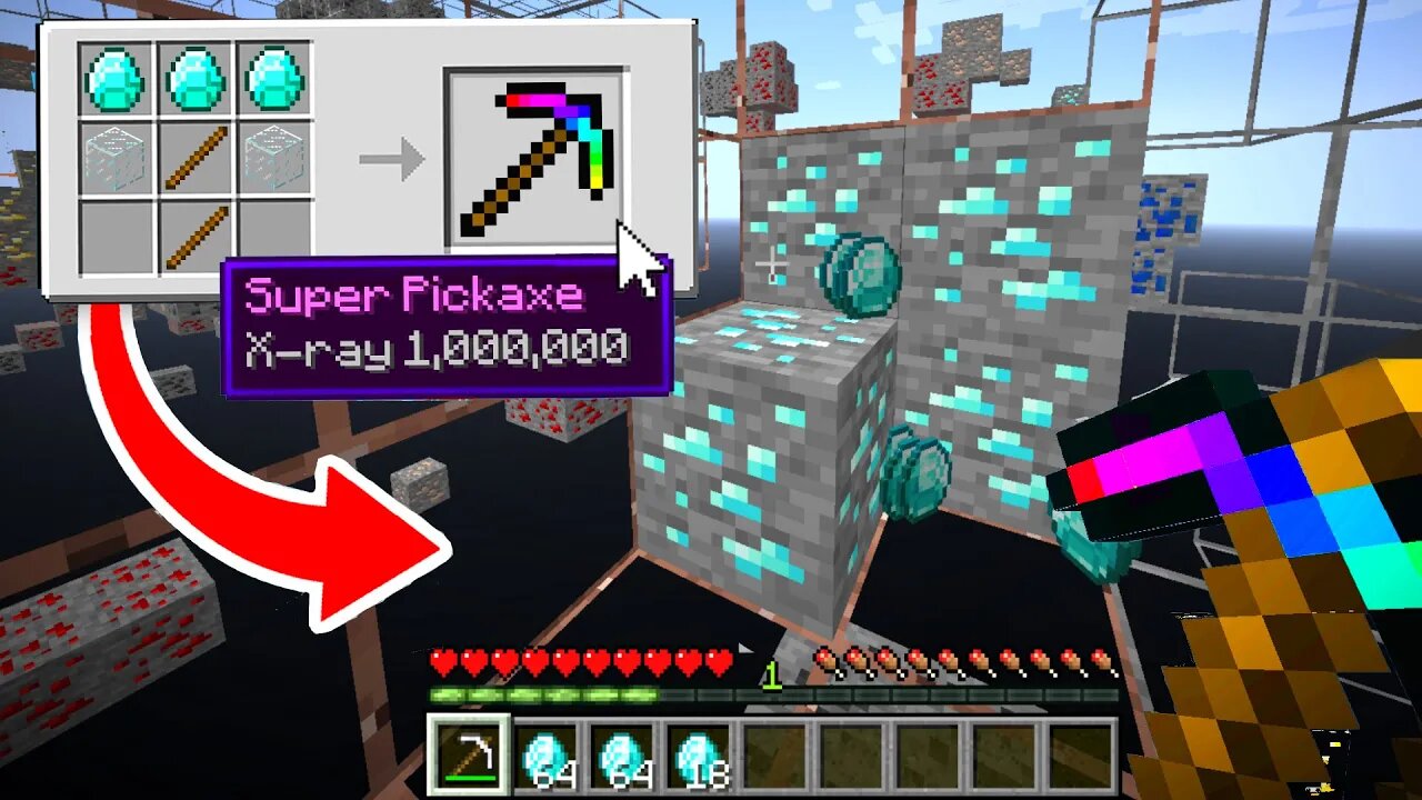 I Secretly Cheated With An XRAY Pickaxe..