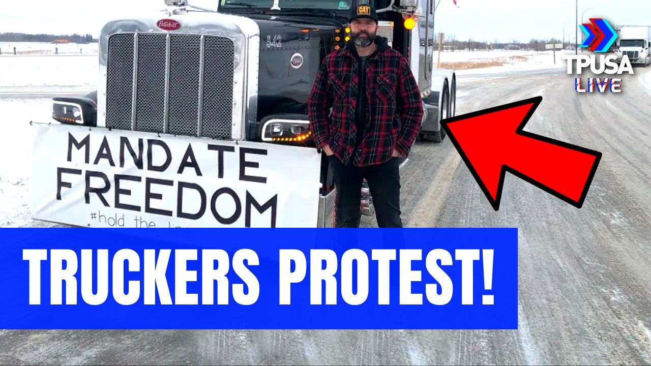 CANADIAN TRUCKERS CREATE A BLOCKADE IN PROTEST TO THE VACCINE MANDATES