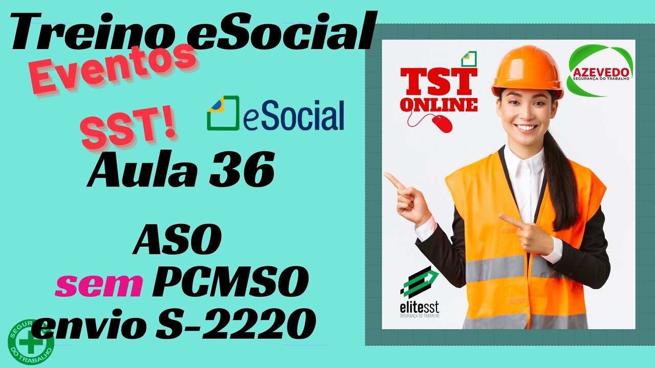 Aula 36 Cadastrando ASO sem PCMSO e Gerando o 2220 l TSTONLINE Sistemas