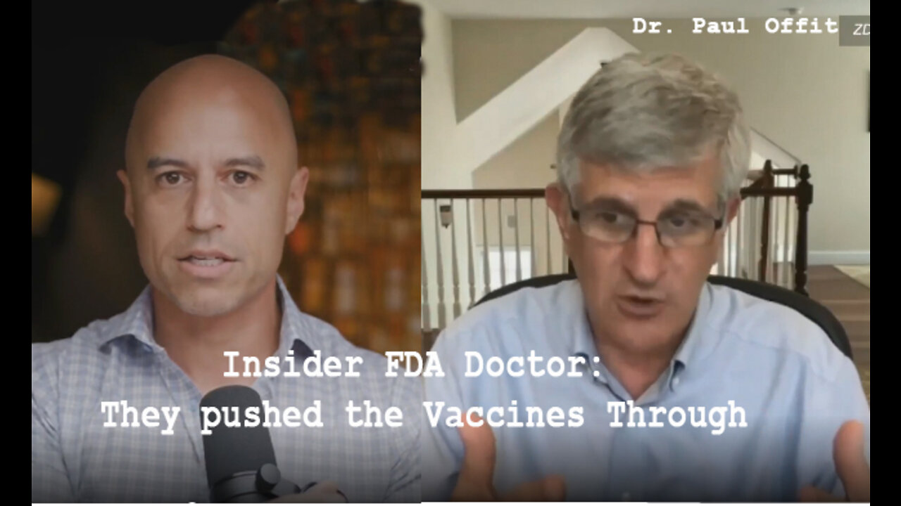 Pro-Vaccine Dr. Offit Changes Course 180 deg. After Watching FDA Manipulate Data