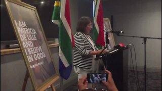 SOUTH AFRICA - Cape Town - Patricia De Lille announces that she will be starting a new political party (cell phone images and videos) (bix)