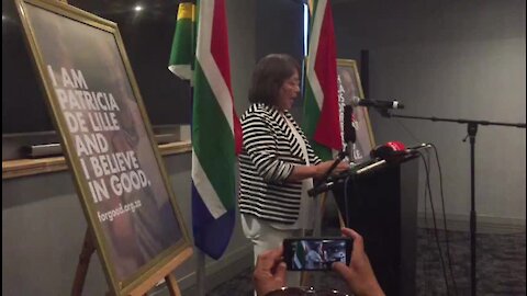 SOUTH AFRICA - Cape Town - Patricia De Lille announces that she will be starting a new political party (cell phone images and videos) (bix)